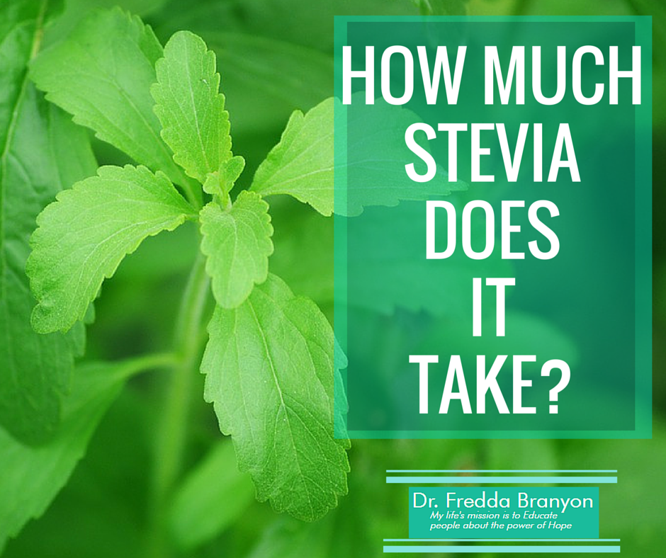 how much stevia does it take