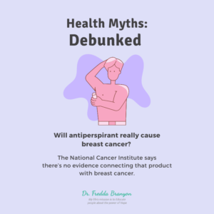 Antiperspirant Health Myth