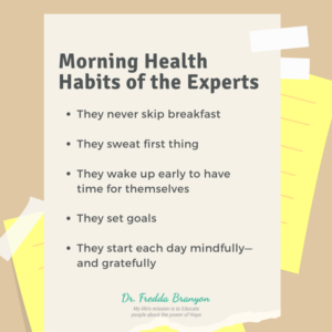 Morning Health Habits of the Experts